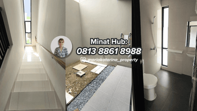 Jual Cepat Rumah Elit area Suvarna Sutera, Tangerang, Luas 75 m2