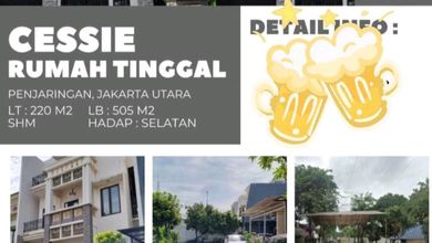 Jual Rumah Cantik Luas 220 m2 di Penjaringan, Jakarta Utara