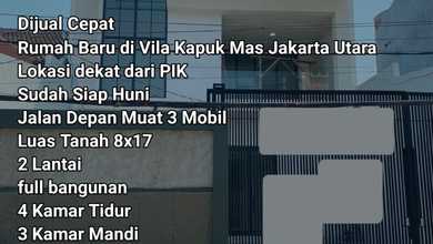 Jual Rumah Siap Tinggal di Kapuk Muara, Jakarta Utara, Luas 136 m2