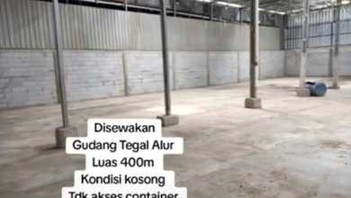 Disewakan Gudang Siap Pakai di Tegal Alur, Jakarta Barat