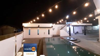 Dijual Villa Cantik Beserta Isinya di Cisarua Puncak, 7 Kamar + Kolam Renang