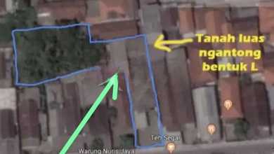 Dijual Tanah Premium di Taman, Sidoarjo, LT 605m²