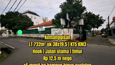 Kesempatan Langka, rumah Prestisius di Kemanggisan, Jakarta Barat, LB 530m²