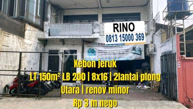 Ruko 2 Lantai Butuh Renov Lebar 8 Meter Jalan Pahlawan Kebon Jeruk Jakarta Barat