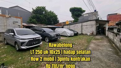 Tanah Elit Dijual di Rawa Belong, Jakarta Barat, Harga 2,75 Miliar