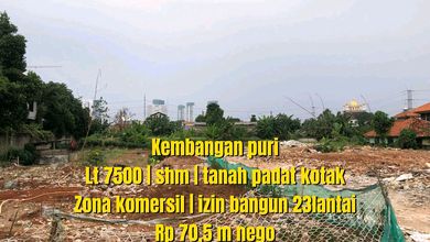 Tanah Elit Dijual di Kembangan, Jakarta Barat, Harga 70,5 Miliar