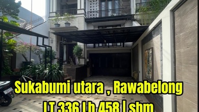 Hunian Mewah di Kebon Jeruk, Jakarta Barat, 5 KT, LT 336m²