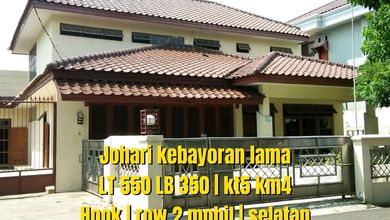 Rumah Mewah di Kawasan Kebayoran Lama, Jakarta Selatan, LB 350m², Harga 6,5 Miliar