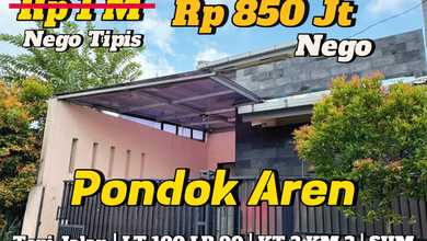 Rumah Dijual di Pondok Aren, Tangerang Selatan, LB 90m², Harga Kompetitif!