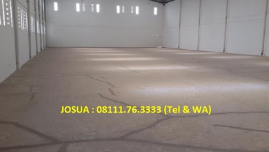 Pabrik Jababeka 1 Cikarang Lt 1320 M2, Lb 1041 M2, Bagus