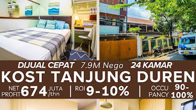 Kost di Jl. Tanjung Duren , Jakarta Barat 388 m SHM
