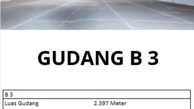 Gudang 2397 m2 Cibitung, Bekasi