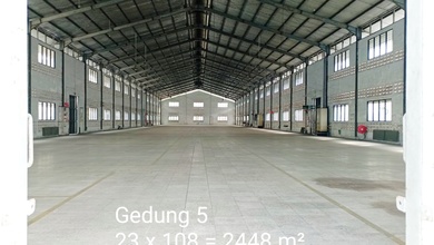 Dijual 5 Gudang Exs Pabrik di Karawaci Tangerang