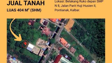 Tanah Favorit di Area Pontianak Barat, Pontianak, LT 445m²