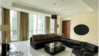 Apartemen Berkelas Dijual di Sudirman, Jakarta Selatan, Luas 232m²