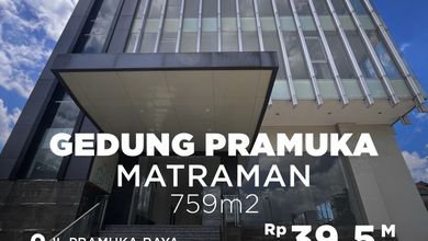 Gedung Kantor Baru Pramuka Matraman 759m2 5,5 Lantai Unit Terbaik