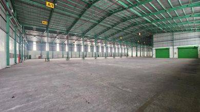 Sewa Gudang Jababeka 
lt 1,2 Ha 
luas Bangunan 5.027 
area Unloading 10 Container 