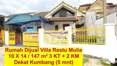 Rumah Sederhana area Ilir Timur II, Palembang, Luas 140 m2
