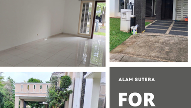 Disewakan Rumah Murah di Alam Sutera, Tangerang, LT 240m²
