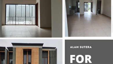Penawaran Eksklusif, rumah Prestisius di Alam Sutera, Tangerang, LB 182m²