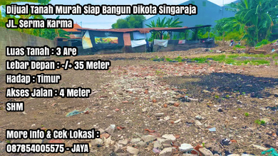 Dijual Tanah Terjangkau di Buleleng, Buleleng, LT 300m²
