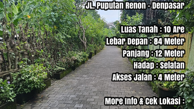 Promo Tanah Harga Ekonomis di Denpasar Timur, Denpasar