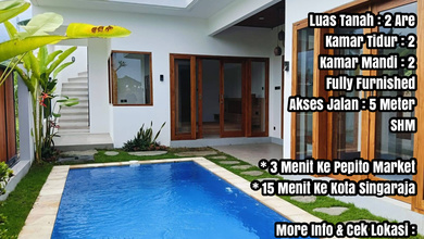 Villa Asri Siap Huni di Lovina di Bali Utara