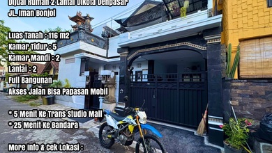 Rumah Siap Huni di Kawasan Denpasar Barat, Denpasar, LT 116m²