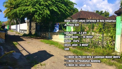 Tanah Dekat Pasar Kawasan Buleleng, Ideal untuk Buka Usaha