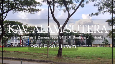 Kavling Prestisius Dijual di Alam Sutera, Tangerang, Harga 151 Miliar