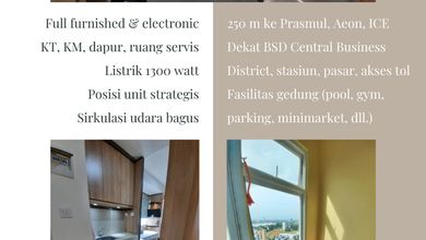 Disewakan Apartemen Murah di BSD, Tangerang Selatan, LB 19m²