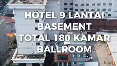 Hotel 9 Lantai Murah,Strategis Area Komersial dan Siap Lanjutin Saja, Harga Dibawah NJOP dan Nego