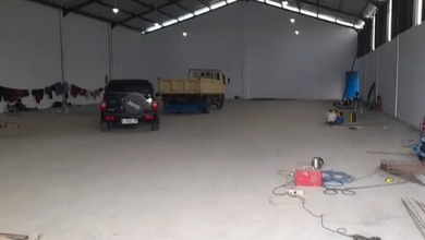Disewakan Gudang Dengan Kantor, Area Parkir, Toilet, Air Bor di Cikupa, Tangerang