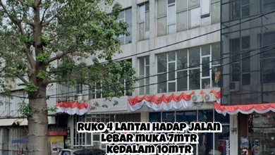 Ruko 4l Lantai Hadap Jalan Terletak di Jalan Utama Kebon Jeruk