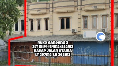 Ruko Gandeng 3 Lantai Hadap Jalan Utama Cipondoh