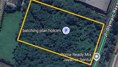 Tanah Elit Dijual di Sentul, Bogor, Harga 54,9 Miliar