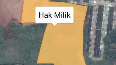 Jual Tanah di Komplek Gunung Sindur Pemandangan Danau dan Taman