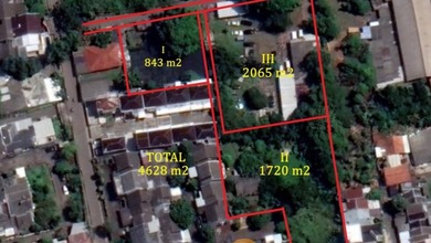 For Sale Tanah Eksklusif di Ciputat, Tangerang Selatan, LT 4628m²