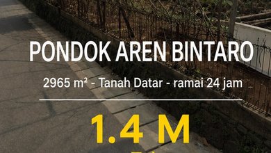 Disewakan Tanah Strategis di Pondok Aren, Tangerang Selatan