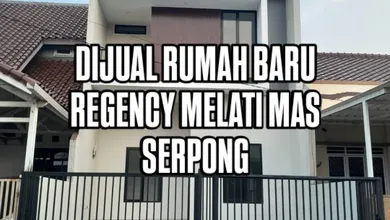 Rumah Siap Pakai di Kawasan Serpong Regency Melati Mas, Tangerang Selatan, LT 90m²