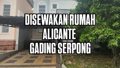Dikontrakkan Rumah Murah di Gading Serpong, Tangerang, LT 180m²