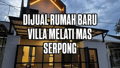 Promo Rumah di Serpong Villa Melati Mas, Tangerang Selatan, LB 140m², Harga 2,4 Miliar