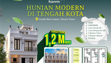 Rumah Siap Huni di Area Condet, Jakarta Timur, LT 50m²