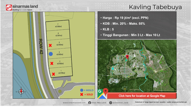 For Sale Tanah Premium di BSD City, Tangerang, LT 2000m²