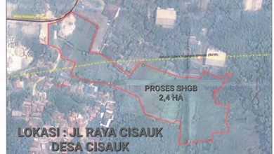 Tanah Elit Dijual di Cisauk, Tangerang, Harga 120 Miliar