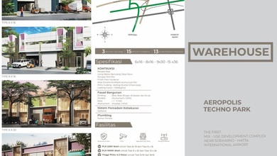 Gudang Bebas Banjir Lokasi Dekat Bandara, Aeropolis Tangerang