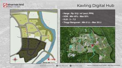 Tanah LT 3831 m2 Area Strategis BSD City, Dijual Terjangkau
