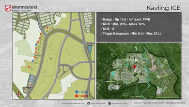For Sale Tanah Eksklusif di BSD City, Tangerang, LT 7303m²