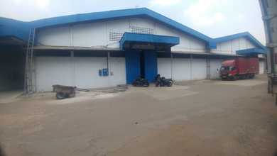 Gudang Gandeng 2 di Cibitung Bekasi Dekat Jalan Raya