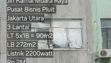 Ruko 3 Lantai Kamal Muara Raya Pusat Bisnis Pluit Kapuk Kamal Jakarta-utara